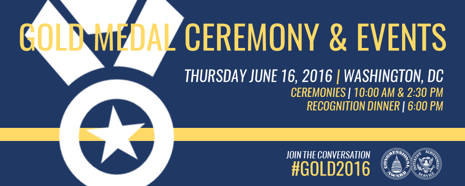Gold Medal Ceremony & Events | Congressional Award